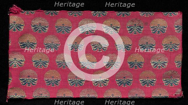 Brocaded Book Cover, 1800s. Creator: Unknown.