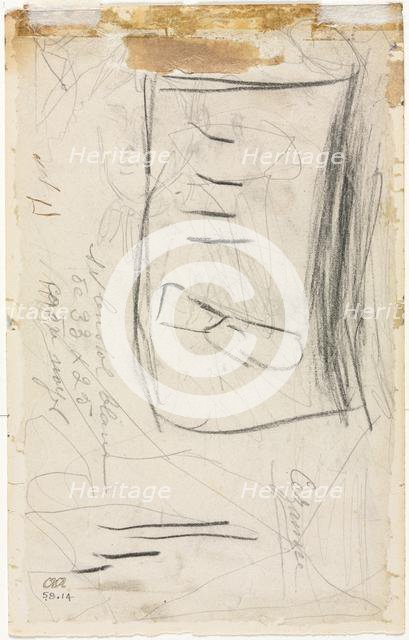 Sketch of Madame Cézanne, 1881/84. Creator: Paul Cézanne (French, 1839-1906).