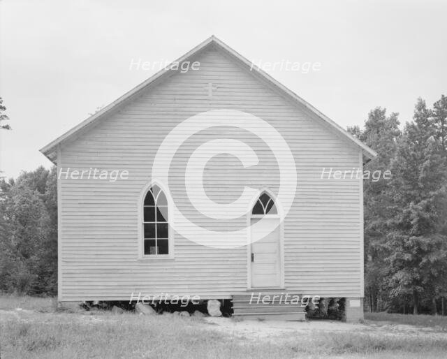 Negro Baptist church, Bushy Fork, North Carolina, 1939. Creator: Dorothea Lange.