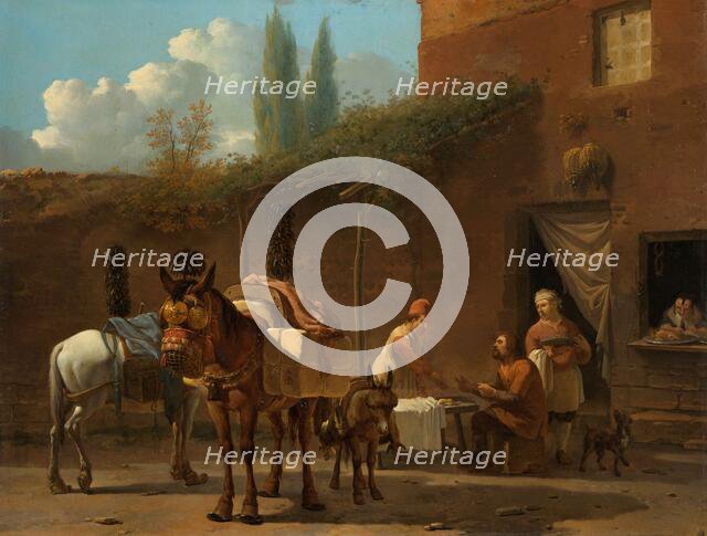 Muleteers at an Inn, c.1658-c.1660. Creator: Karel Du Jardin.