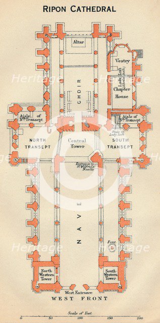 'Ripon Cathedral', c20th Century. Artist: John Bartholomew.