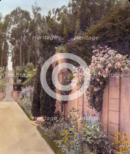 "Villa Rose," Joseph Donahoe Grant house, 2260 Redington Road, Hillsborough, California, 1917. Creator: Frances Benjamin Johnston.
