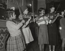 St John's Music, violin students, 1936. Creator: Andrew Herman.