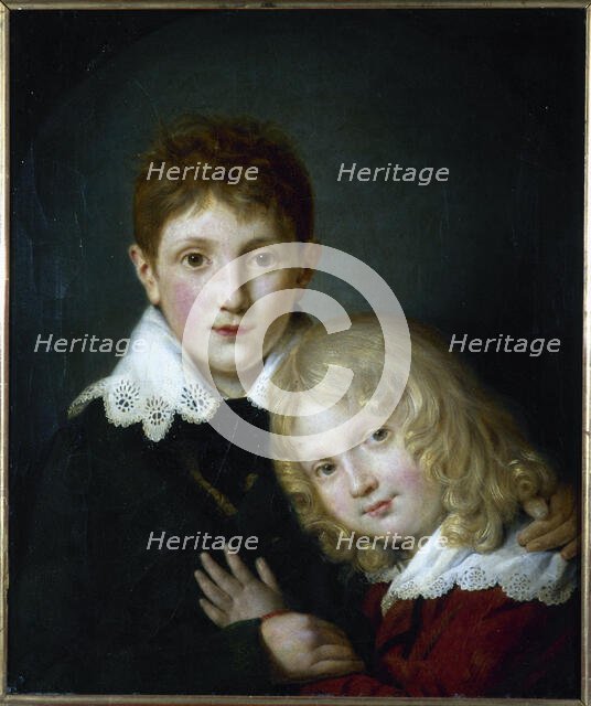 Paul (1804-1880) and Alfred (1810-1857) de Musset children, 1813. Creator: Unknown.