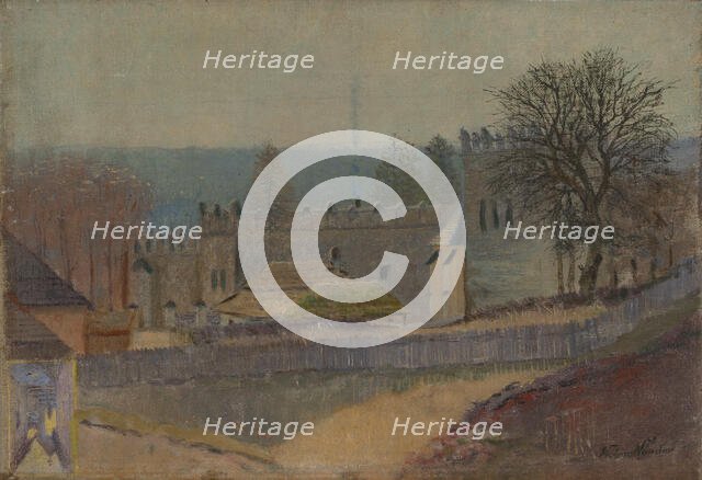 View of Strázky, 1890-1900. Creator: Ferdinand Katona.