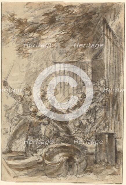 Isabella Abandons Her Home to Follow Odorico and His Men. Creator: Jean-Honore Fragonard.