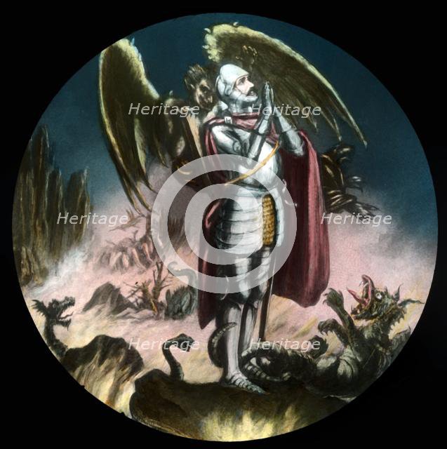 'Christian -  the Valley of the Shadow of Death', c1910. Creator: Unknown.