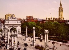 The Naval Arch at Madison Square, New York City, ca 1900. Creator: Unknown.