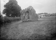 The Gateway Stone, Avebury Stone Circle, Avebury, Wiltshire, c1860-1922. Artist: Henry Taunt
