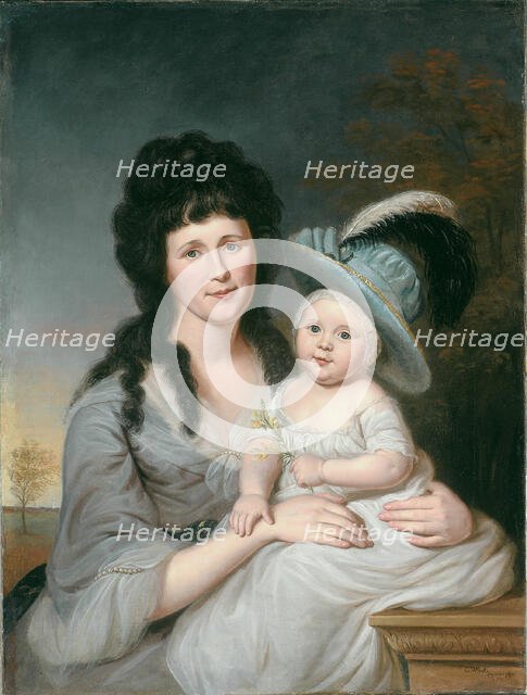 Mrs. John Nicholson (Hannah Duncan) and John Nicholson, Jr., 1790. Creator: Charles Willson Peale.