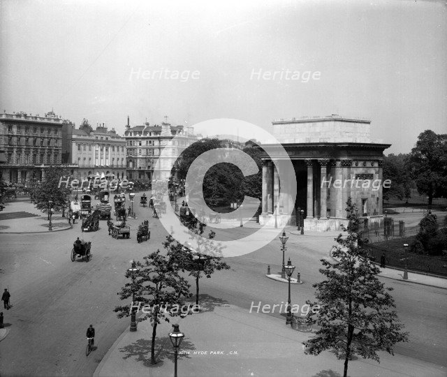 Hyde Park Corner, London, c1883-c1912. Artist: Unknown