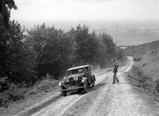 Talbot 75 2276 cc competing in a Talbot CC trial. Artist: Bill Brunell.