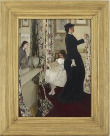 Harmony in Green and Rose: The Music Room, 1860-1861. Creator: James Abbott McNeill Whistler.