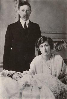 'H.R.H. Princess Mary & Viscount Lascelles with their Son, George Henry Hubert Lascelles', 1923. Creator: Unknown.