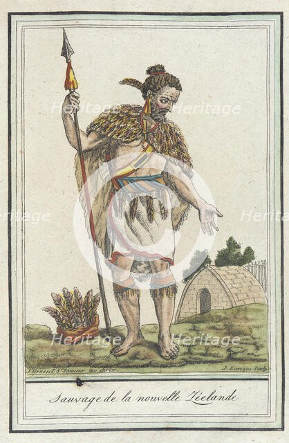 Costumes de Différents Pays, 'Sauvage de la Nouvelle Zéelande', c1797. Creators: Jacques Grasset de Saint-Sauveur, LF Labrousse.