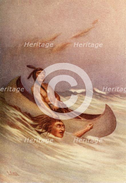 'He seized hold of the hair', 1914. Creator: Unknown.