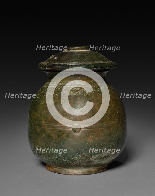 Jar with Cover, 206 BC - AD 220. Creator: Unknown.