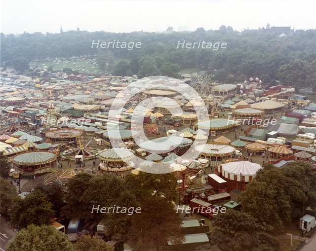 Goose Fair, Forest Recreation Ground, Nottingham, Nottinghamshire, 1973. Artist: WE Middleton & Son