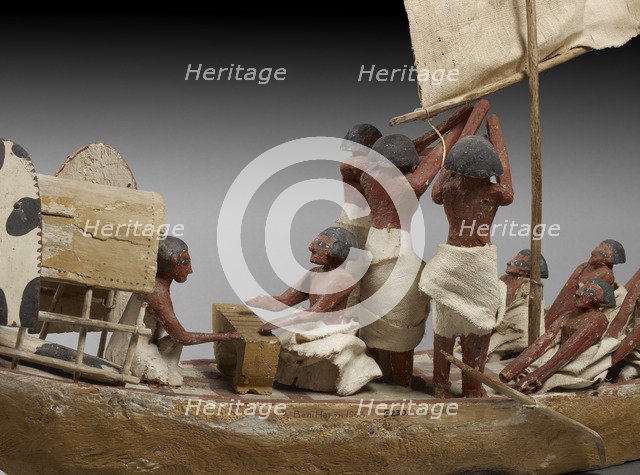 Model of boat, IXth - XIth Dynasty, c2125 -c1940 BC. Artist: Unknown.