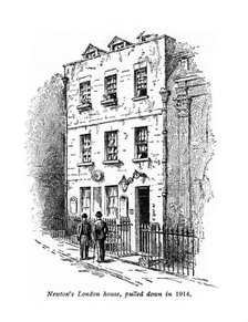 Sir Isaac Newton's house, London, (20th century). Artist: Unknown