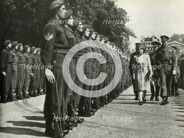 'Inspecting The Grenadier Guards - May, 1945', 1947. Creator: Unknown.