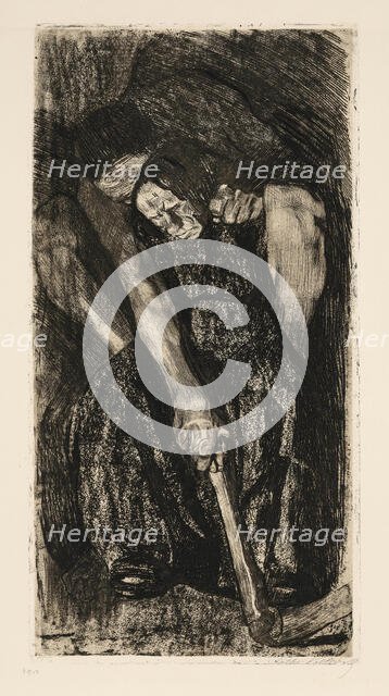 Inspiration, 1905. Creator: Kollwitz, Käthe (1867-1945).