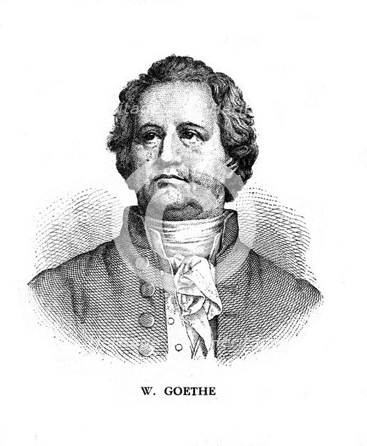 Johann Wolfgang von Goethe, German poet, dramatist and scientist, 19th century. Artist: Unknown