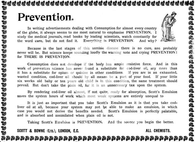 Advertisement for Scott's Emulsion, 1898. Creator: Unknown.