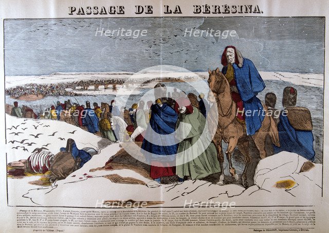 'Passage of the Berezina', 28th November 1812, 19th century. Artist: Unknown