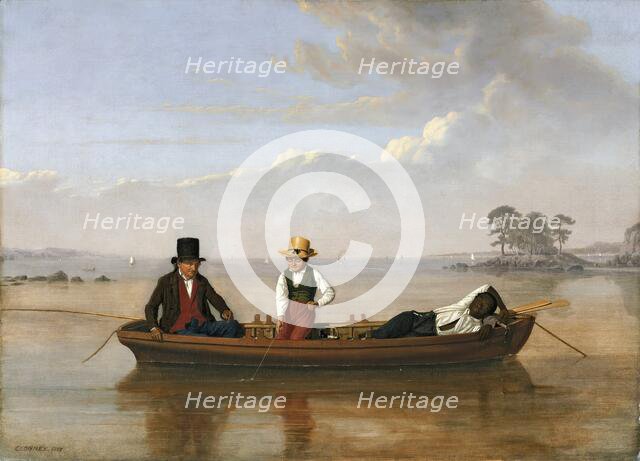 Fishing Party on Long Island Sound Off New Rochelle, 1847. Creator: James Goodwyn Clonney.