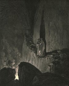 'The guide, who mark'd how I did gaze attentive, thus began', c1890.  Creator: Gustave Doré.