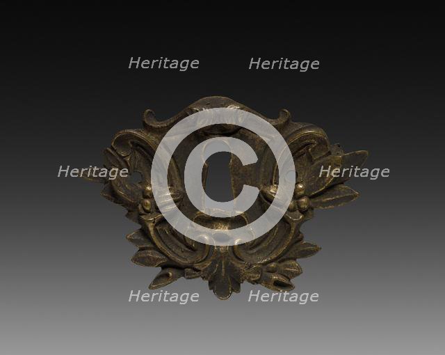 Ornamental Detail for a Keyhole, mid-1700s. Creator: Unknown.