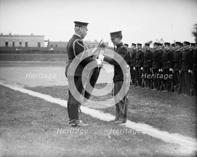 Gen. Leonard Wood & boy cadets, between c1910 and c1915. Creator: Bain News Service.