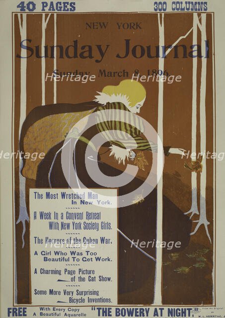 New York Sunday journal. Sunday, March 8th, 1896, c1893 - 1897. Creator: Unknown.