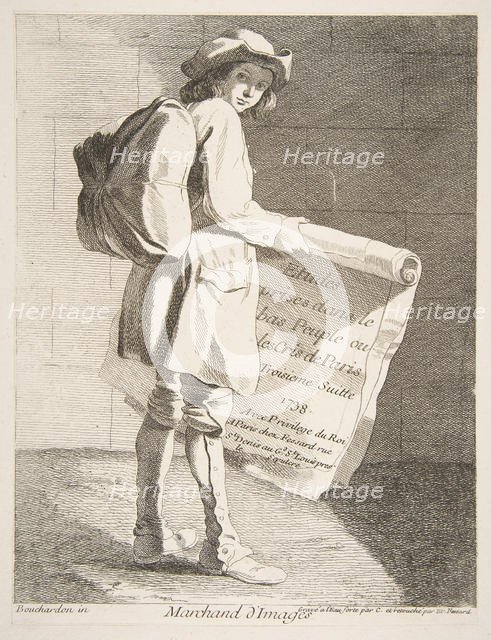 Picture Seller, 1738. Creator: Caylus, Anne-Claude-Philippe de.