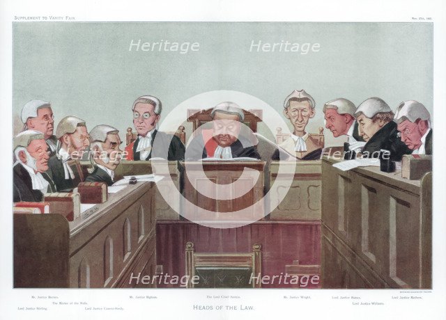 'Heads of the Law', 1902. Artist: Spy