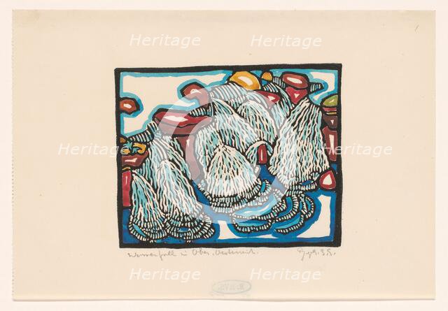 Waterfall in Ober-Oesterreich, 1906-1945. Creator: Reijer Stolk.