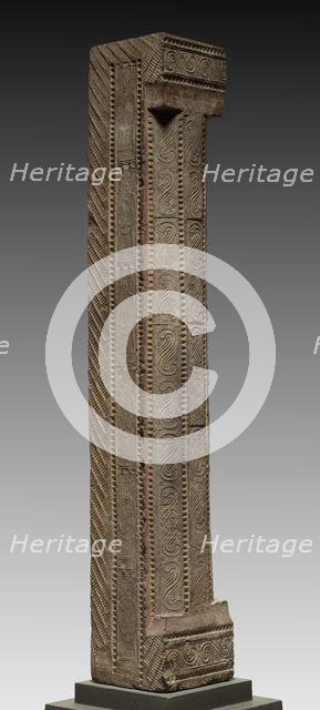 Hollow Tile: Column from Tomb-Chamber Doorway, 2nd Century. Creator: Unknown.