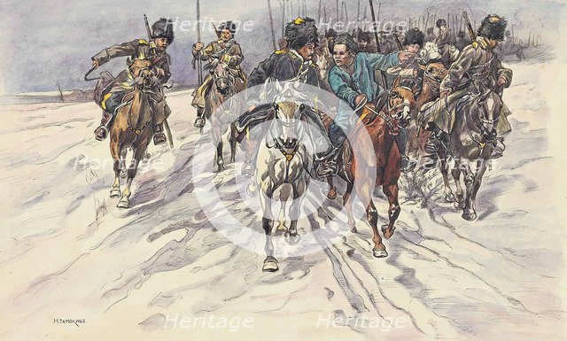 The Russo-Japanese War: a detachment of Baikal Cossacks, 1904.