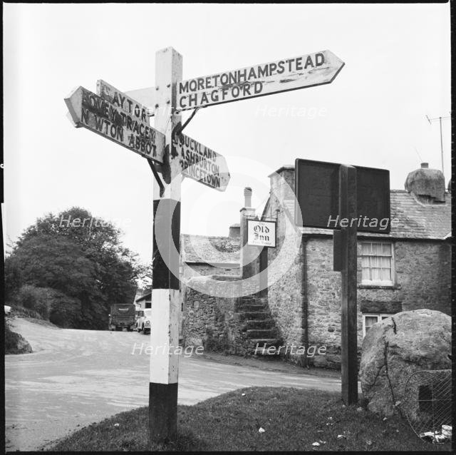 The Green, Widecombe in the Moor, Dartmoor, Devon, 1967. Creator: Eileen Deste.