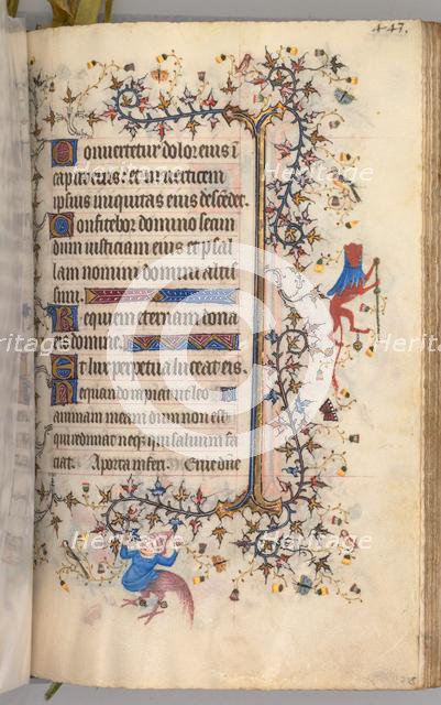 Hours of Charles the Noble, King of Navarre (1361-1425): fol. 216r, Text, c. 1405. Creator: Master of the Brussels Initials and Associates (French).