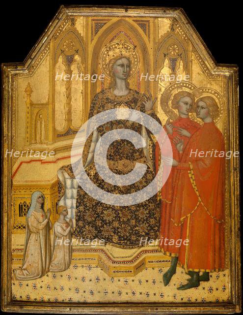 Saint Catherine Disputing and Two Donors, possibly ca. 1380. Creator: Cenni di Francesco di Ser Cenni.