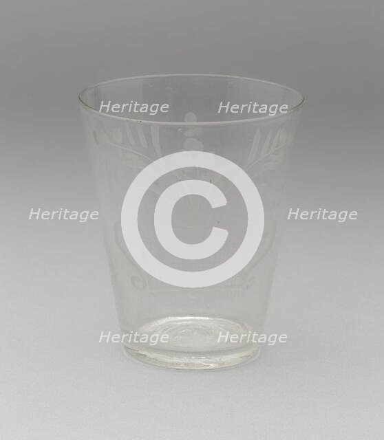 Tumbler, 1764/74. Creator: American Flint Glass Manufactory.