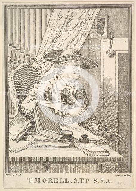 Thomas Morell, S.T.P.- S.S.A., February 1762. Creator: James Basire I.