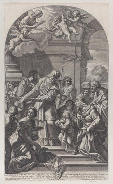 The presentation of the Virgin in the Temple, 1670-80. Creator: Christof Lederwasch.