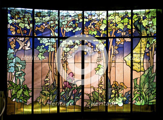 Vitriol 'La Salle' - Colombe et Paon, c1904, (c2014-2017). Artist: Alan John Ainsworth.