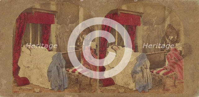 A Dream after seeing Pepper's Ghost, about 1865. Creator: London Stereoscopic & Photographic Co.