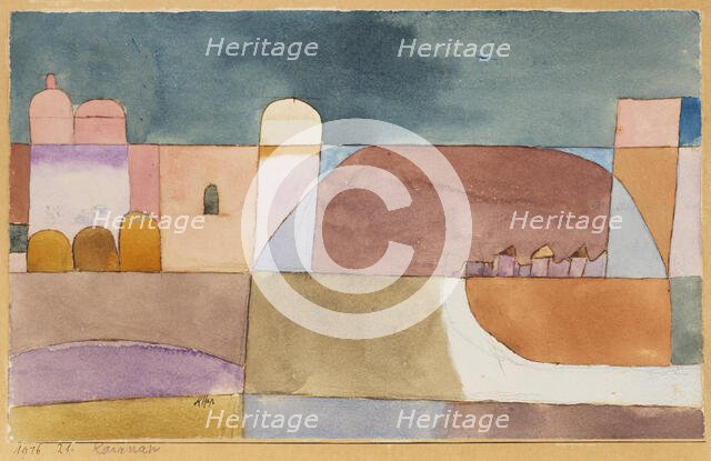 Kairuan (Kairuan with the camels and the donkey), 1916. Creator: Klee, Paul (1879-1940).