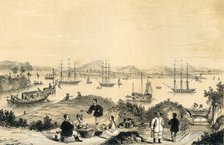 'Whampoa near Canton, the anchorage for European shipping', 1847. Artist: JW Giles