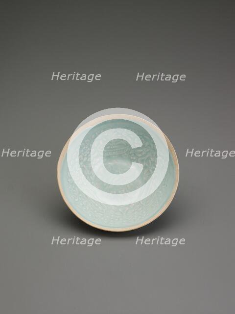 Bowl with still life designs, about 1200. Creator: Unknown.